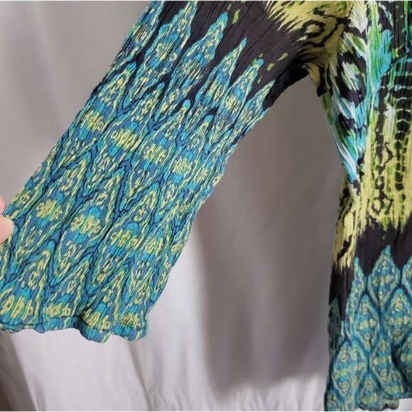 Essentials Blouse Beads Gauze 2X/3X Embellished BOHO chic hippie cottagecore Y2K - Picture 5 of 9